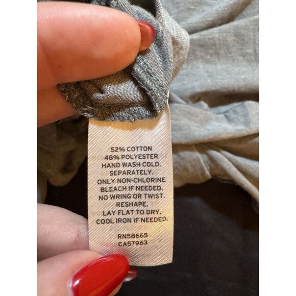 Short-Sleeve Gray Knot-Front Caslon Tee‎ - Picture 6 of 6